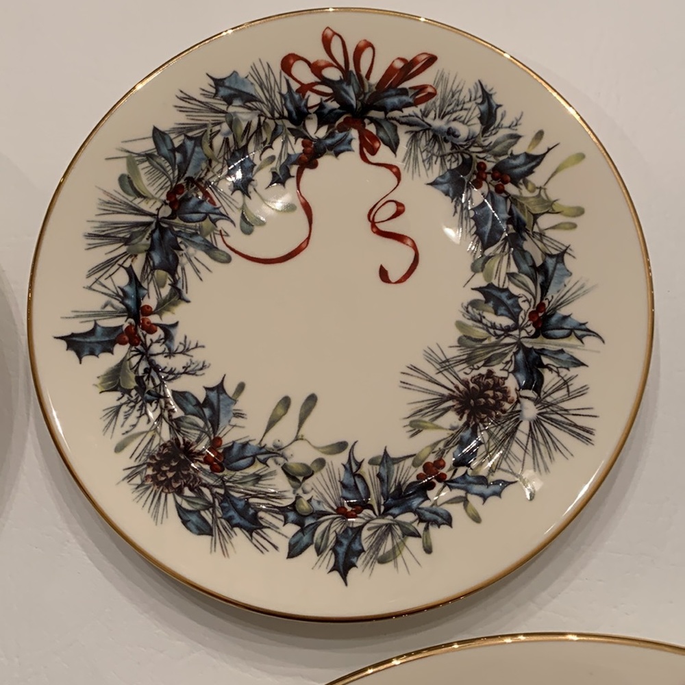 5 piece Lenox Winter Greetings Fine Ivory China - Picture 4 of 7